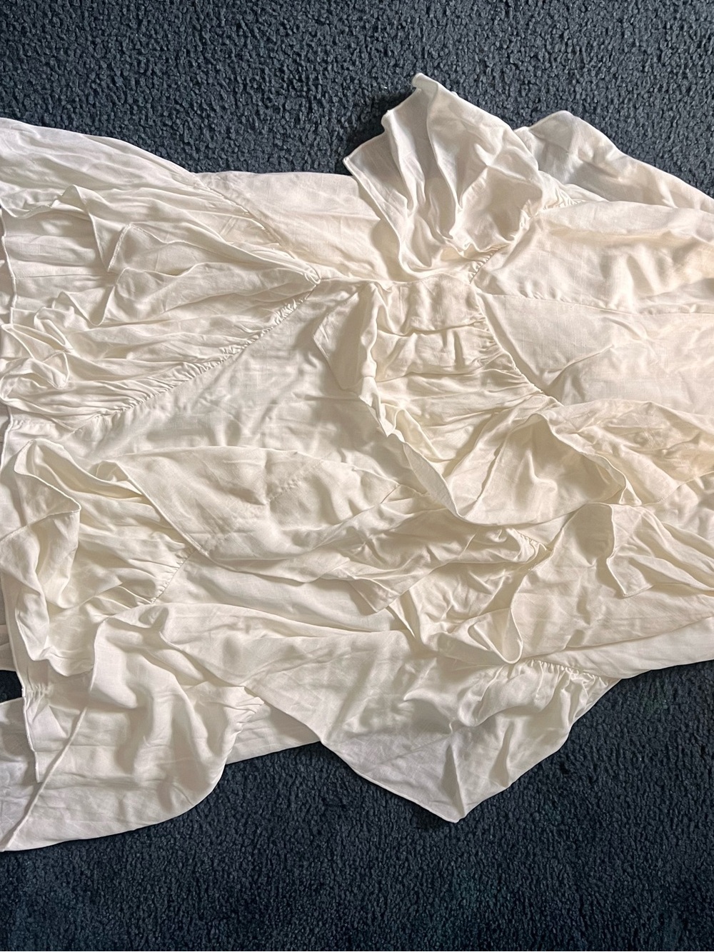 Sincerely Jules Cream Ruffled Chemise Nightdress